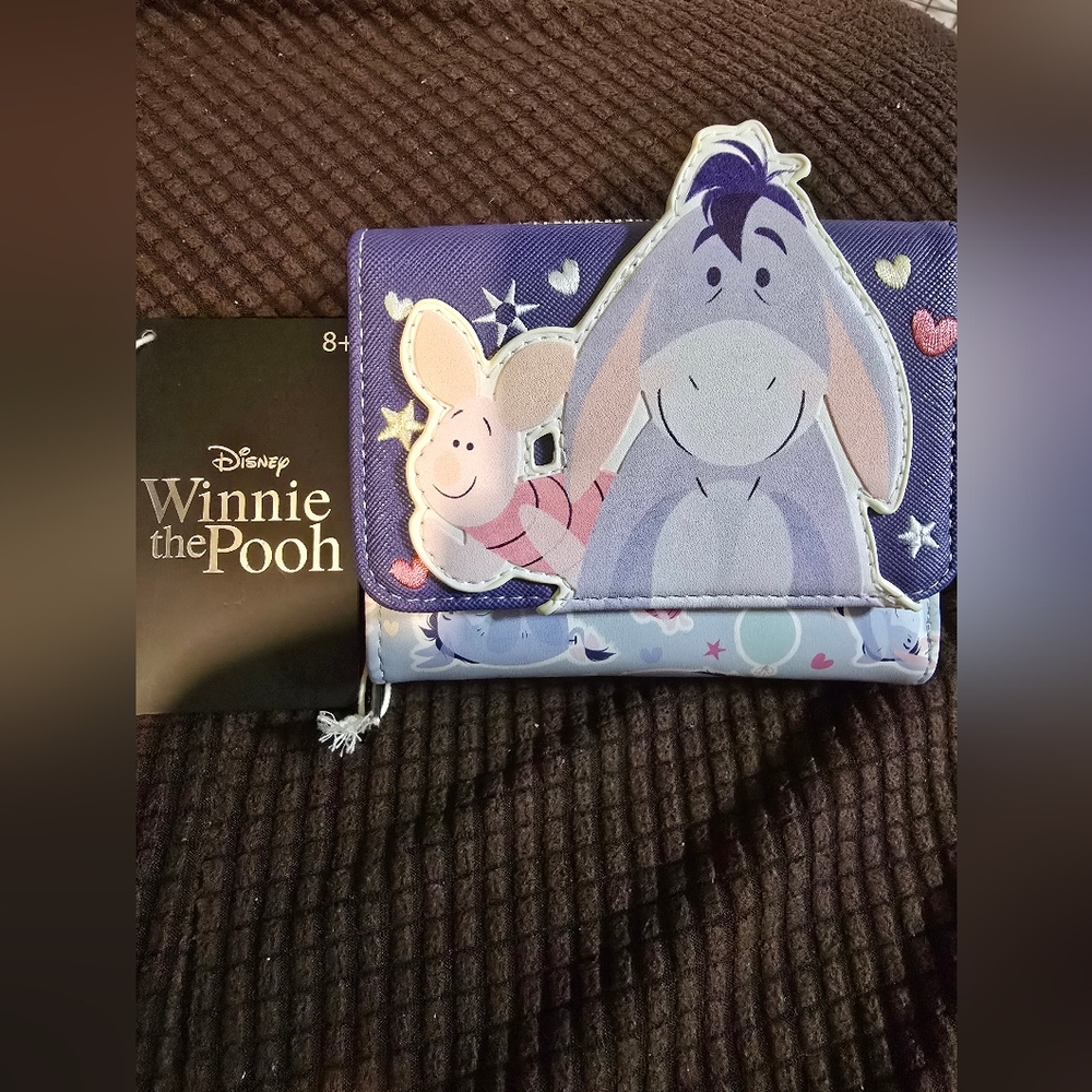 Loungefly Purple Eeyore and Piglet Wallet